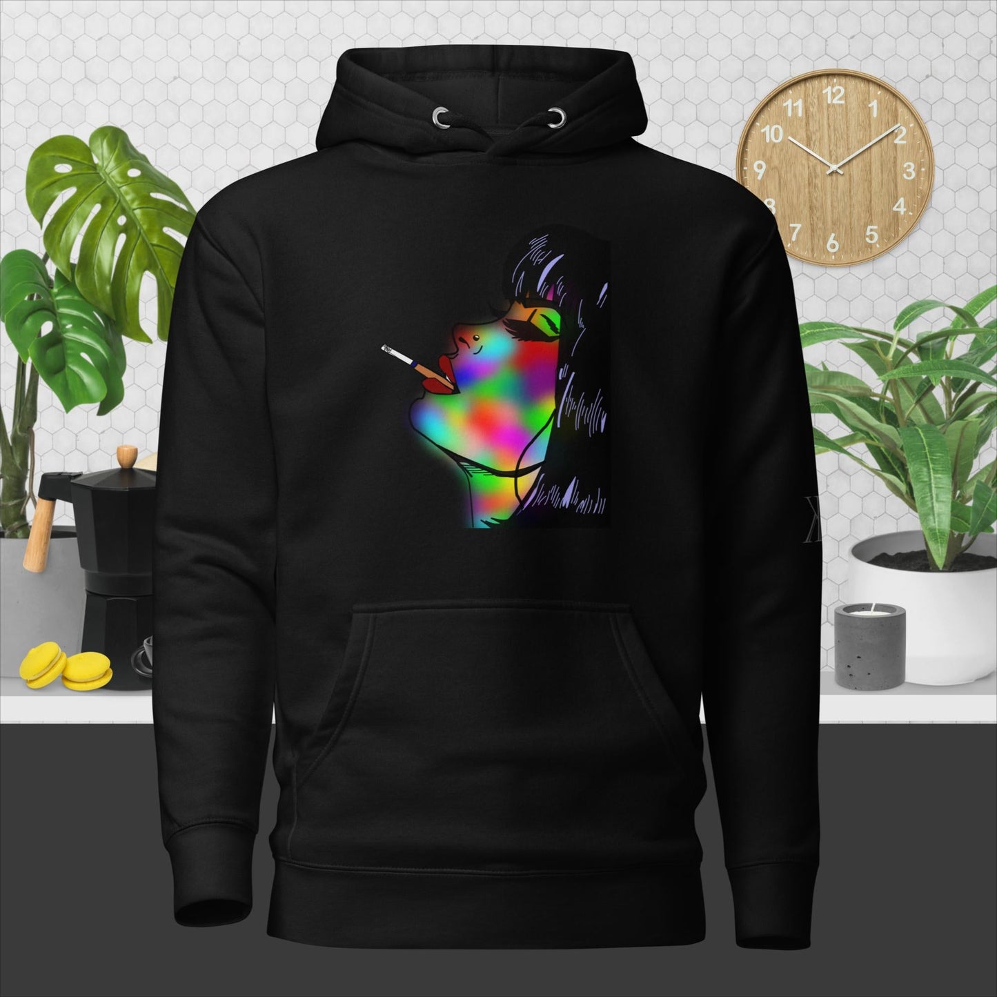 Graffiti Woman Hoodie - KolorsDesigns