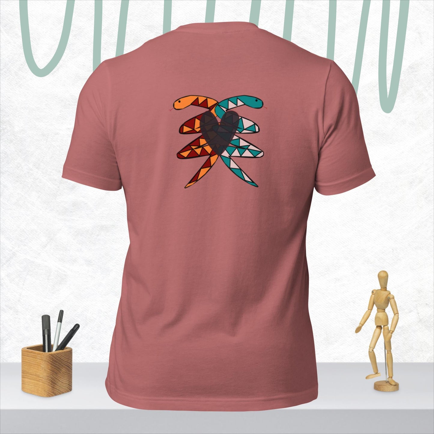 Snake Heart T-shirt - KolorsDesigns