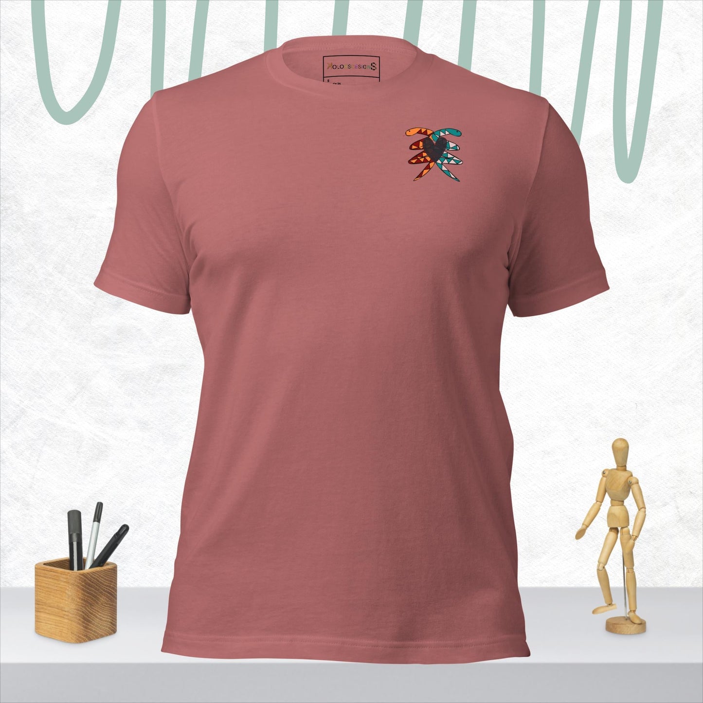 Snake Heart T-shirt - KolorsDesigns