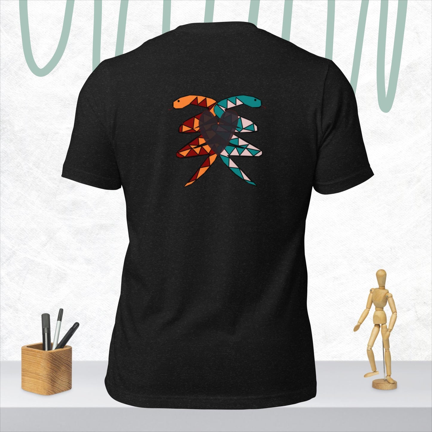 Snake Heart T-shirt - KolorsDesigns