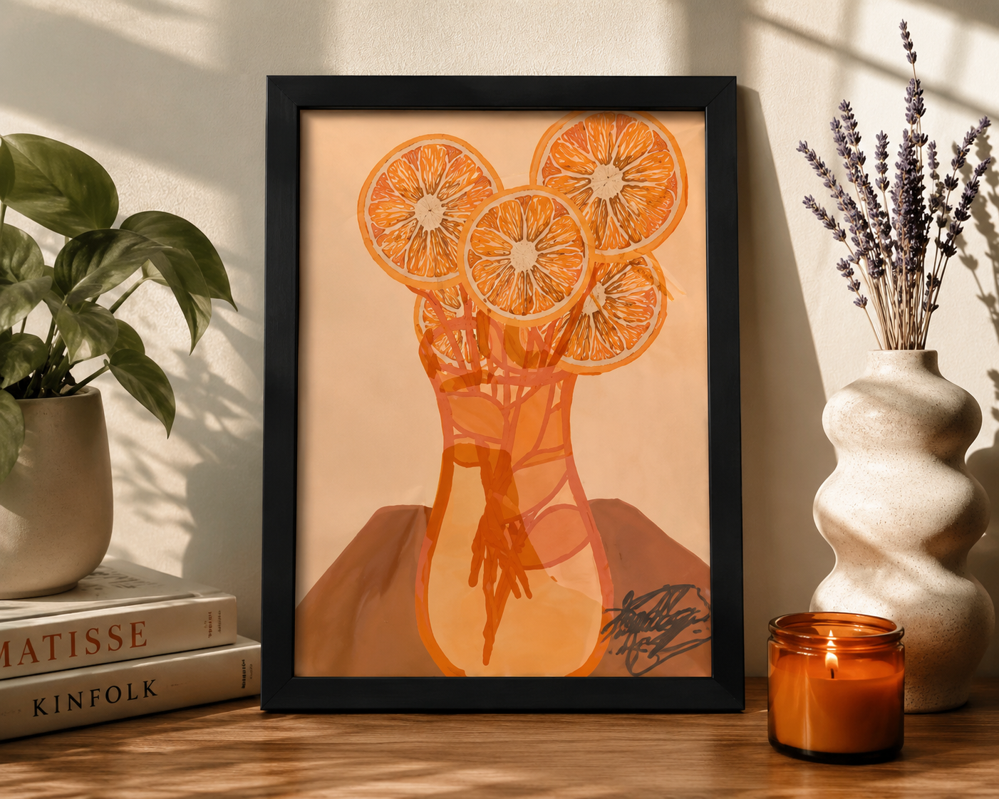 Citrus Bloom Framed Print