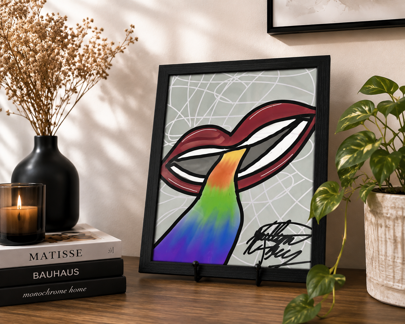 Rainbow Road Framed Print