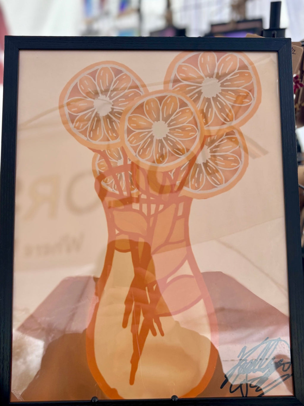 Citrus Bloom Framed Print - KolorsDesigns