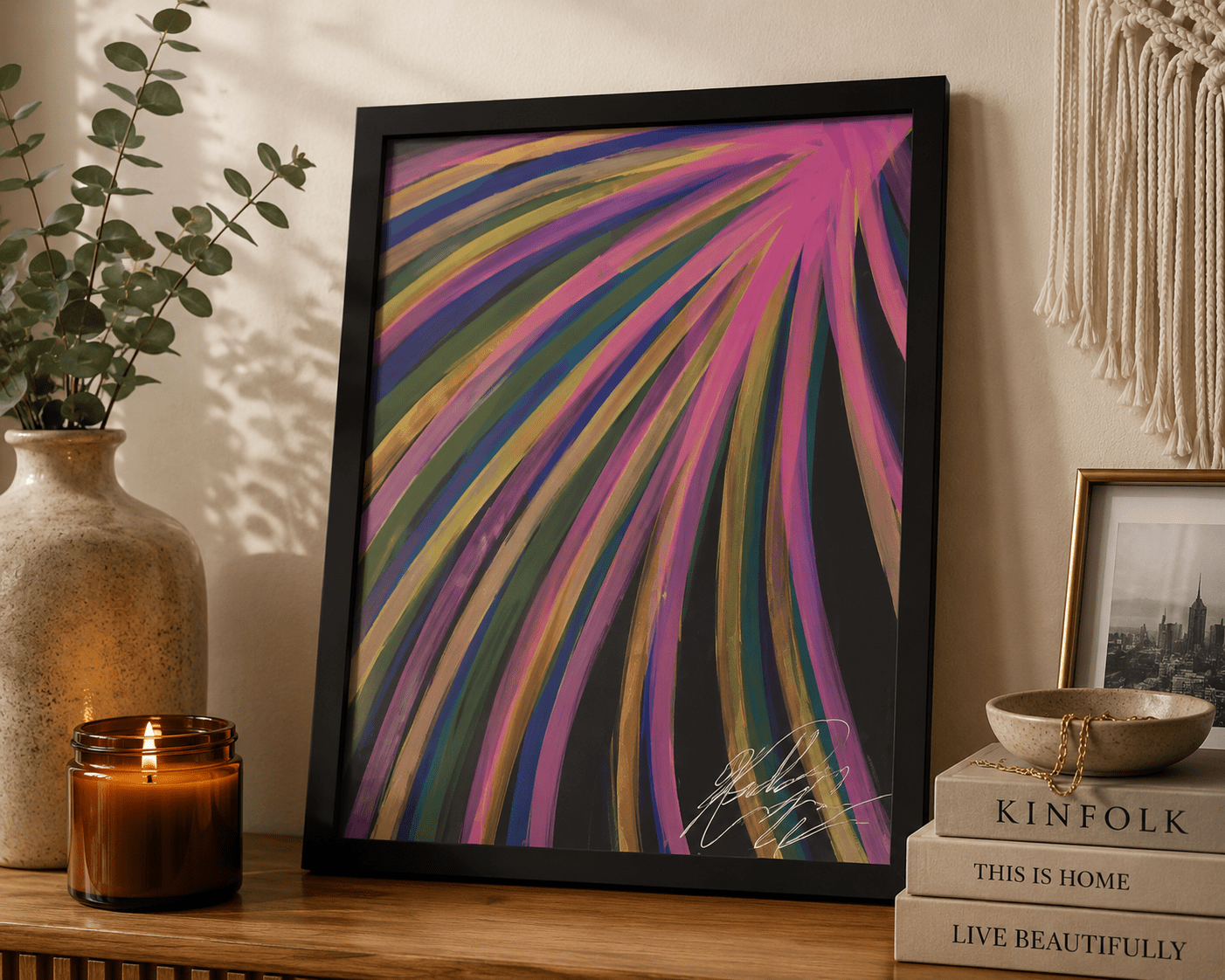 Color Current Framed Print - KolorsDesigns