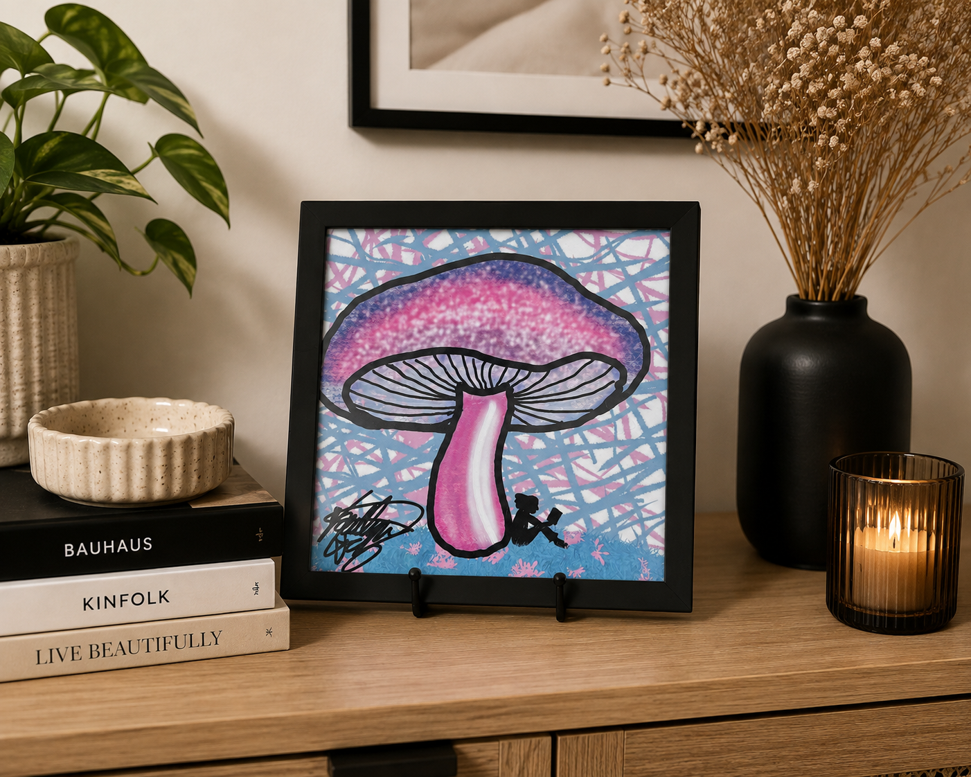 Daydream Mushroom Framed Print