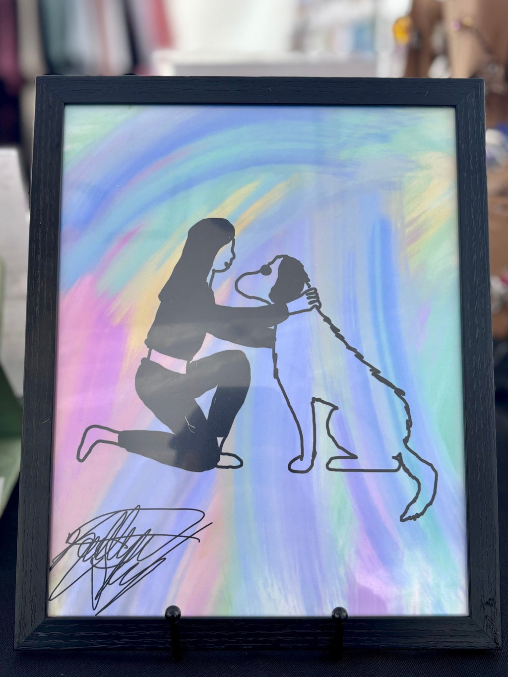 Dog Love Framed Print - KolorsDesigns