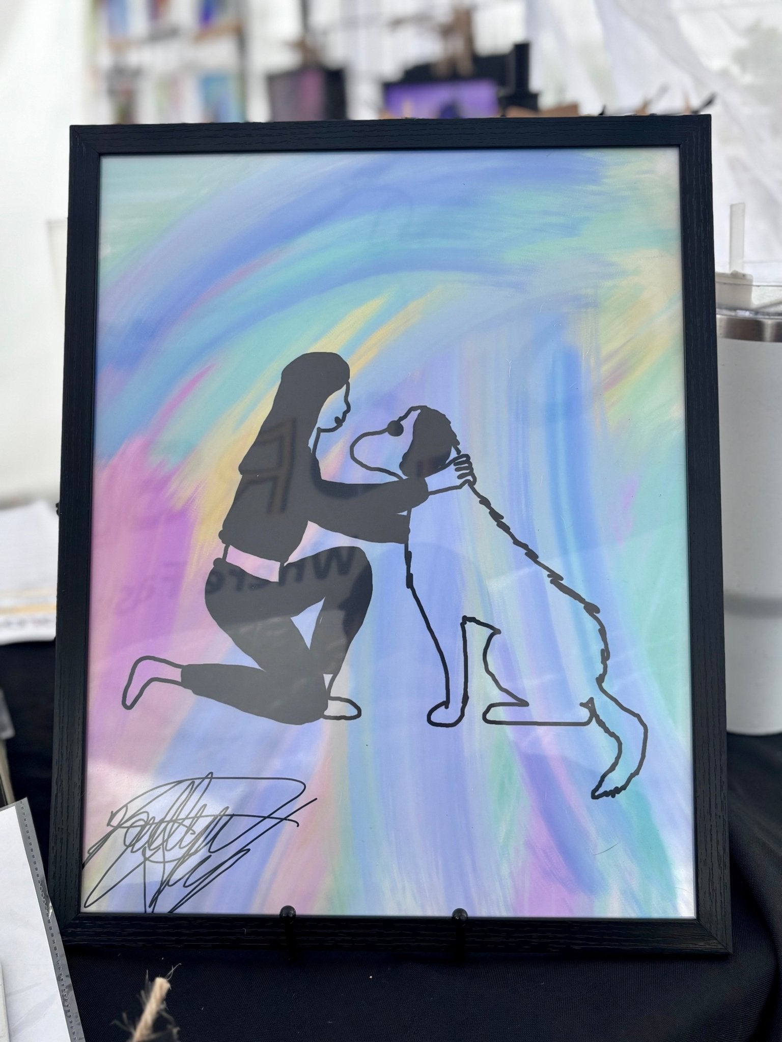 Dog Love Framed Print - KolorsDesigns