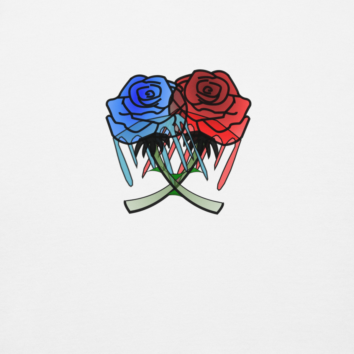 Dripping Rose Hoodie - KolorsDesigns