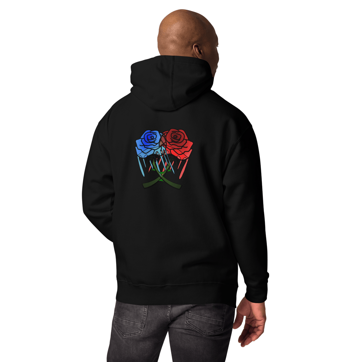Dripping Rose Hoodie - KolorsDesigns