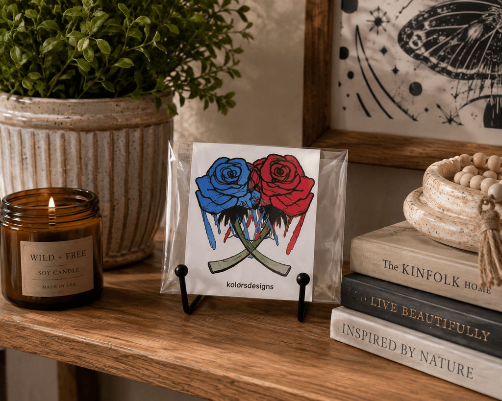 Dripping Roses Mini Print - KolorsDesigns
