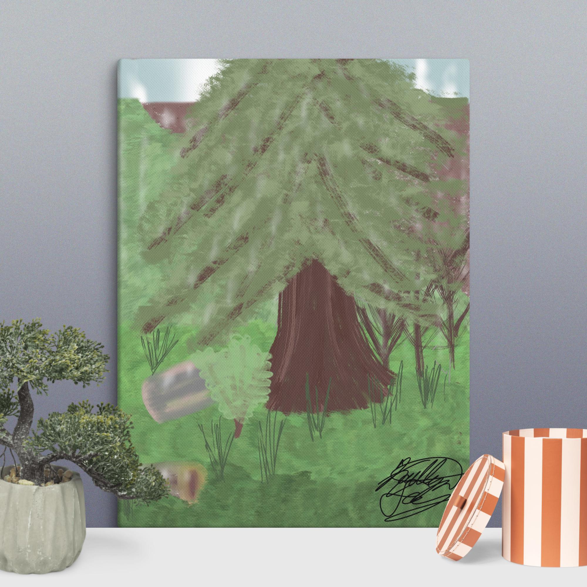 Forest View Canvas 12"x16" - KolorsDesigns