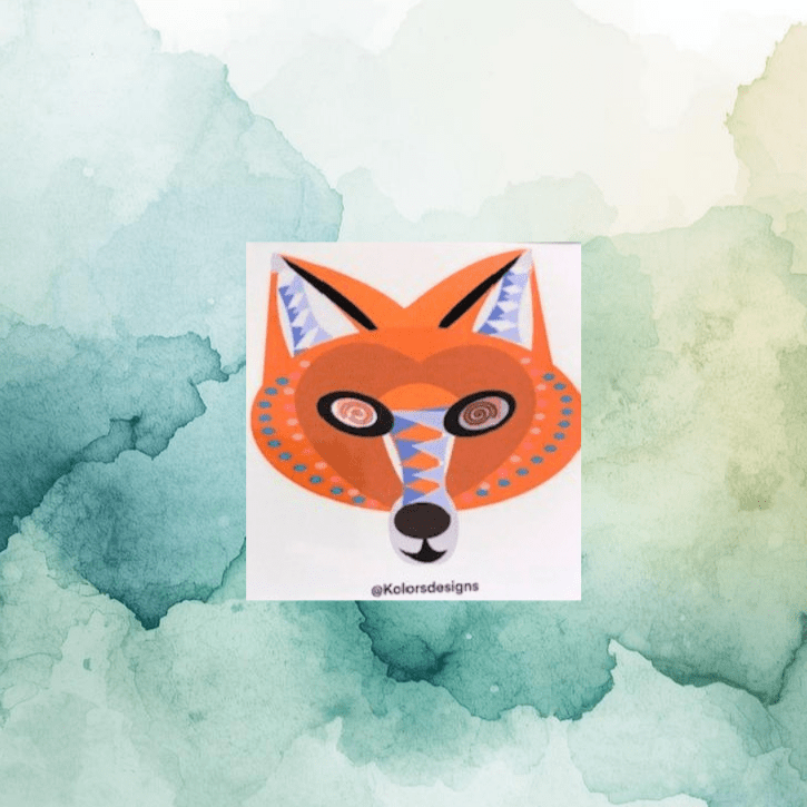 Fox Small Art Print - KolorsDesigns