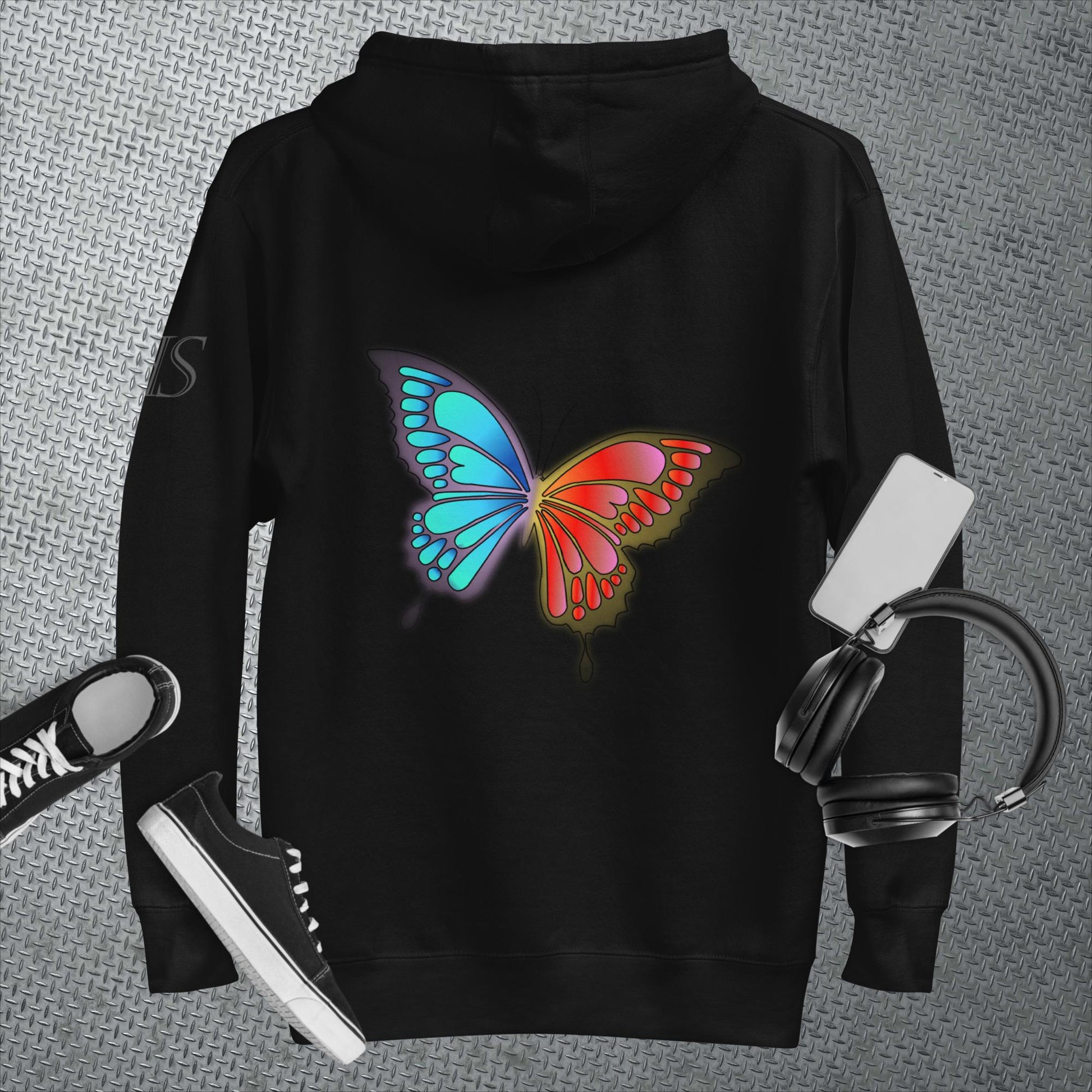 Graffiti Butterfly Hoodie - KolorsDesigns