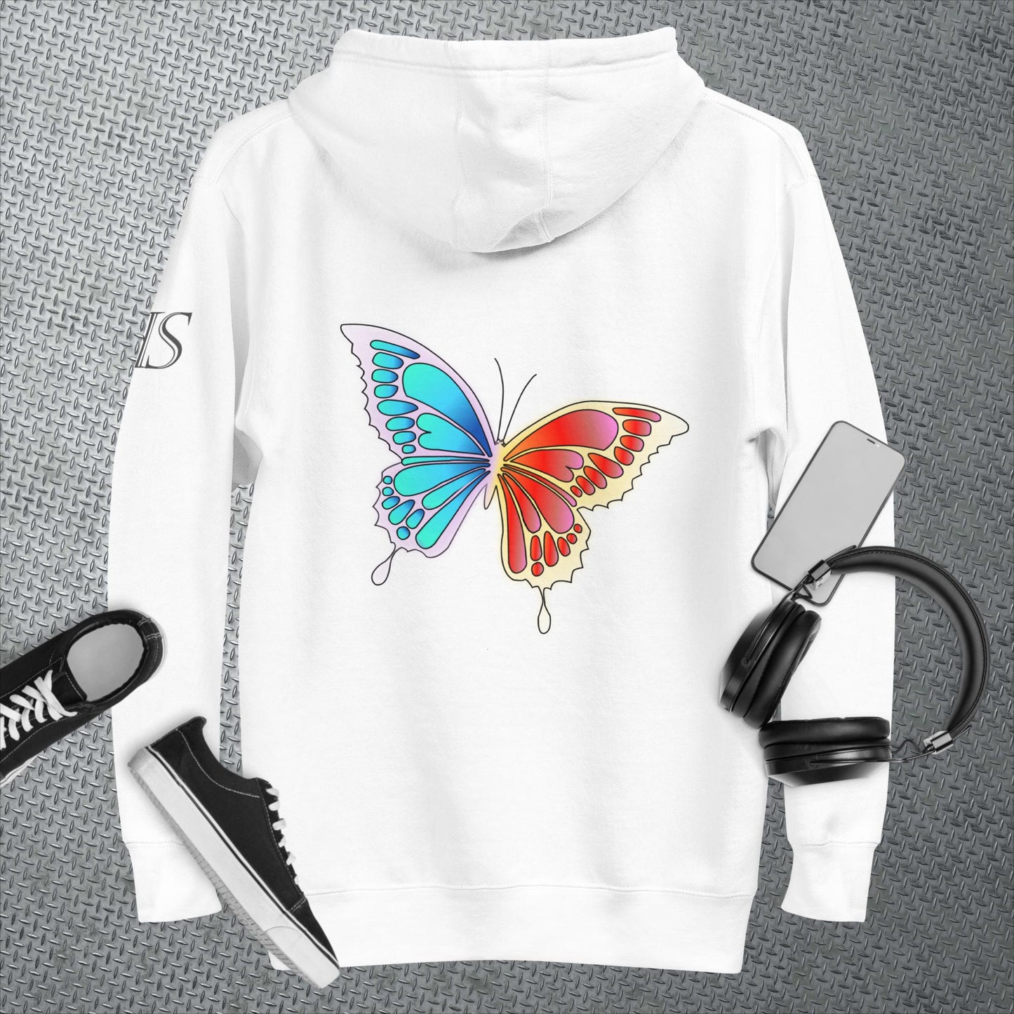 Graffiti Butterfly Hoodie - KolorsDesigns