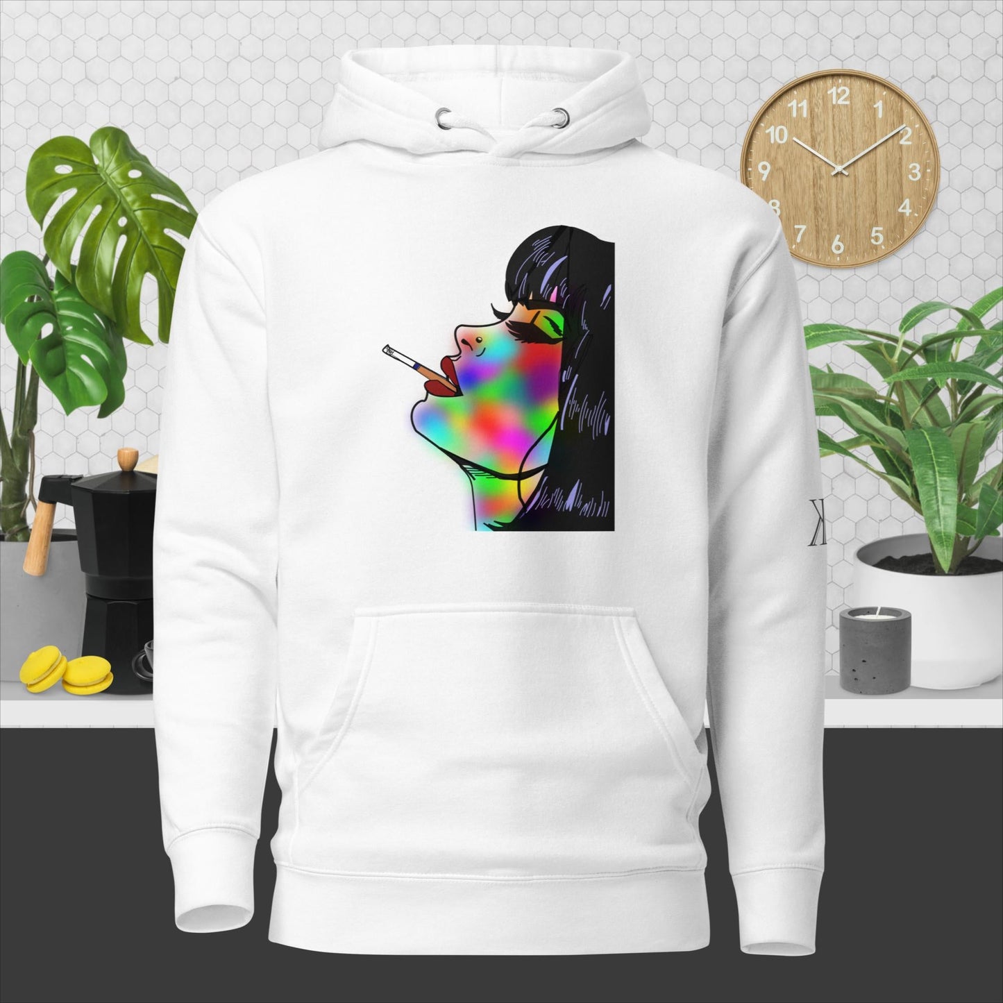 Graffiti Woman Hoodie - KolorsDesigns