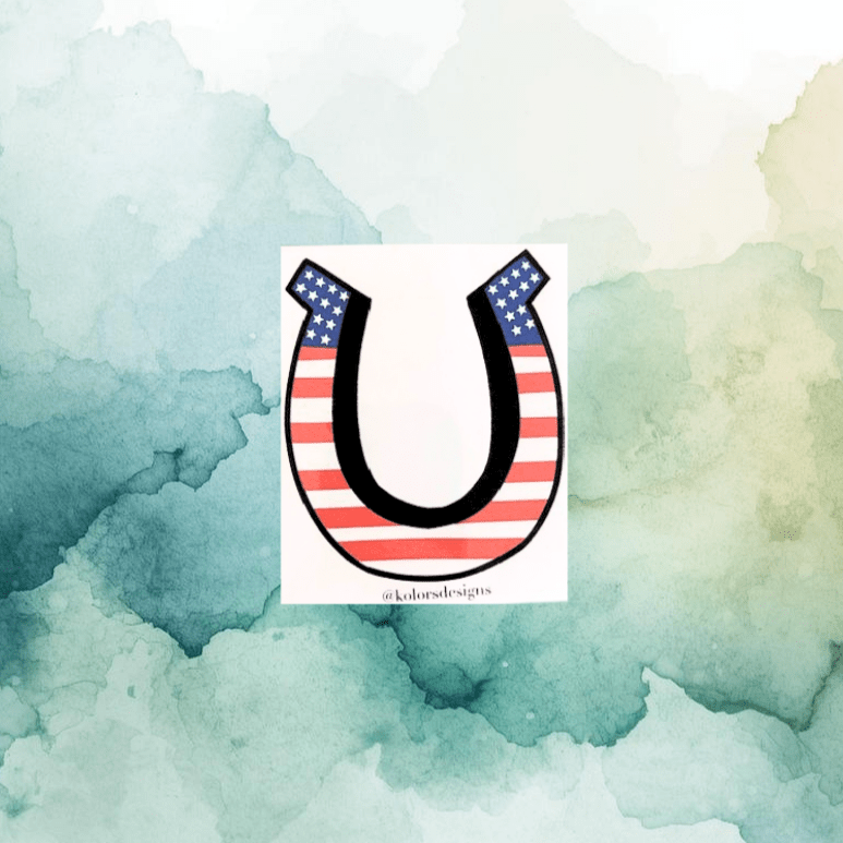 Horseshoe Small Art Print - KolorsDesigns