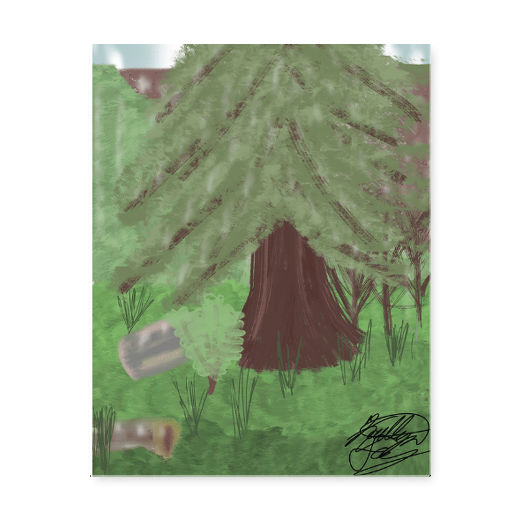 Into the Pines Canvas - KolorsDesigns