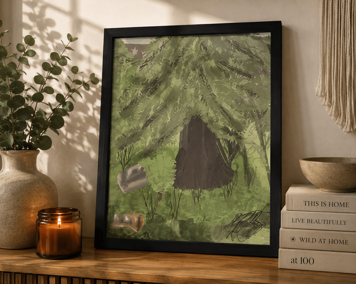 Into the Pines Framed Print - KolorsDesigns