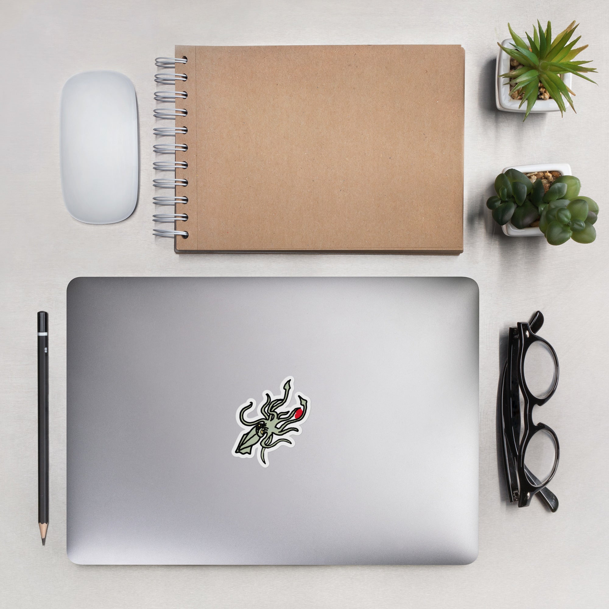Kraken Heart Sticker - KolorsDesigns