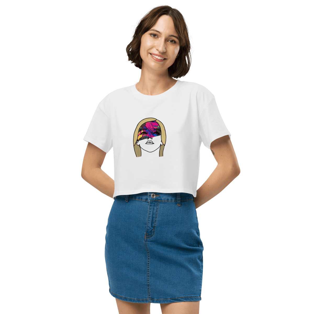 Mindscape Crop Tee - KolorsDesigns