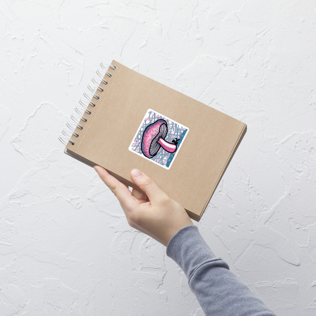 Mushroom Art Sticker - KolorsDesigns
