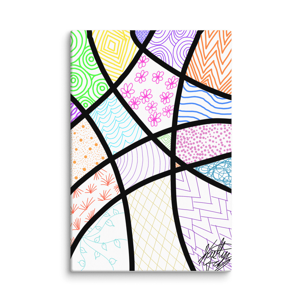 Organized Chaos Canvas - KolorsDesigns