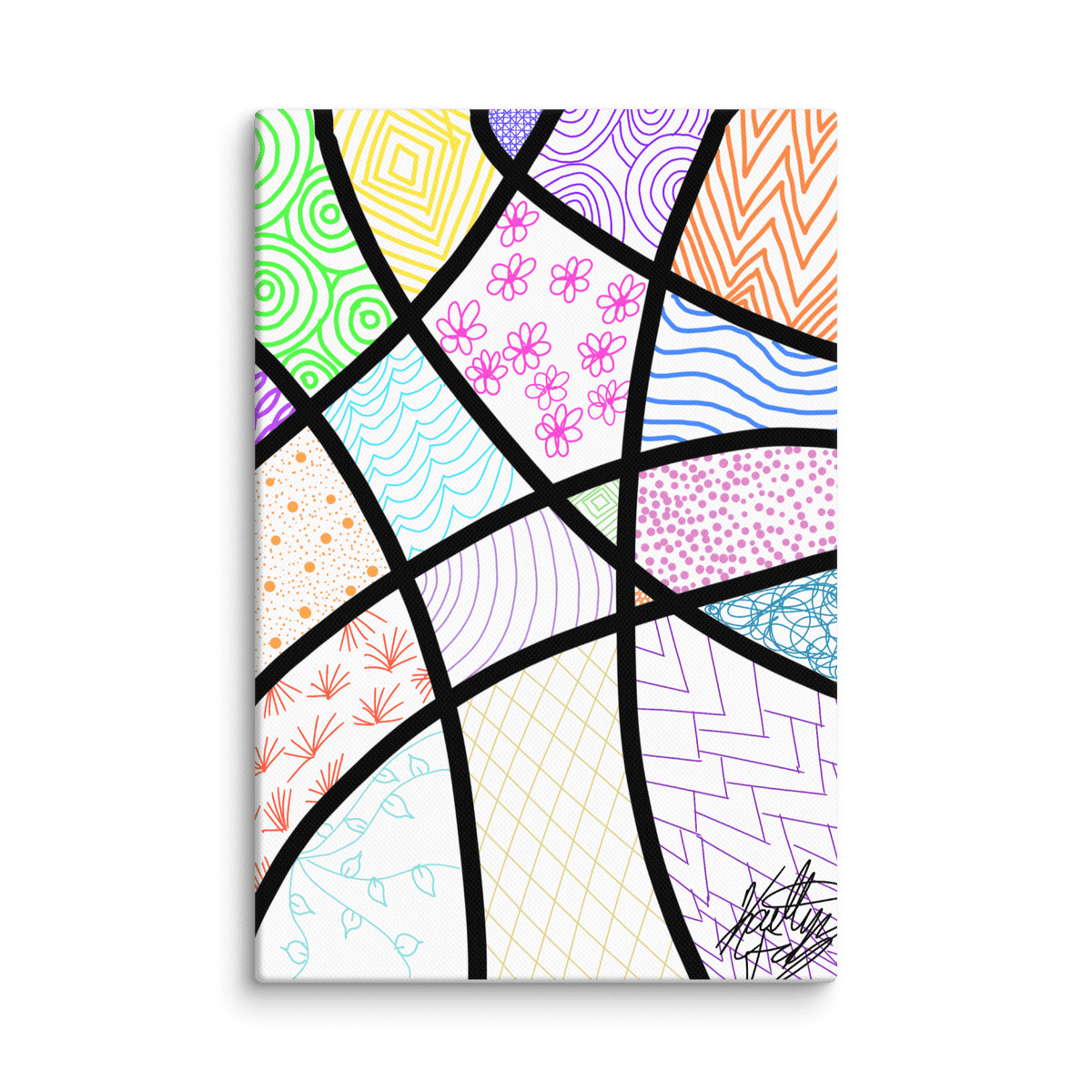 Organized Chaos Canvas - KolorsDesigns