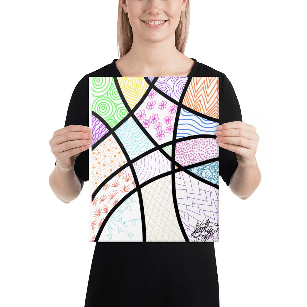 Organized Chaos Canvas - KolorsDesigns