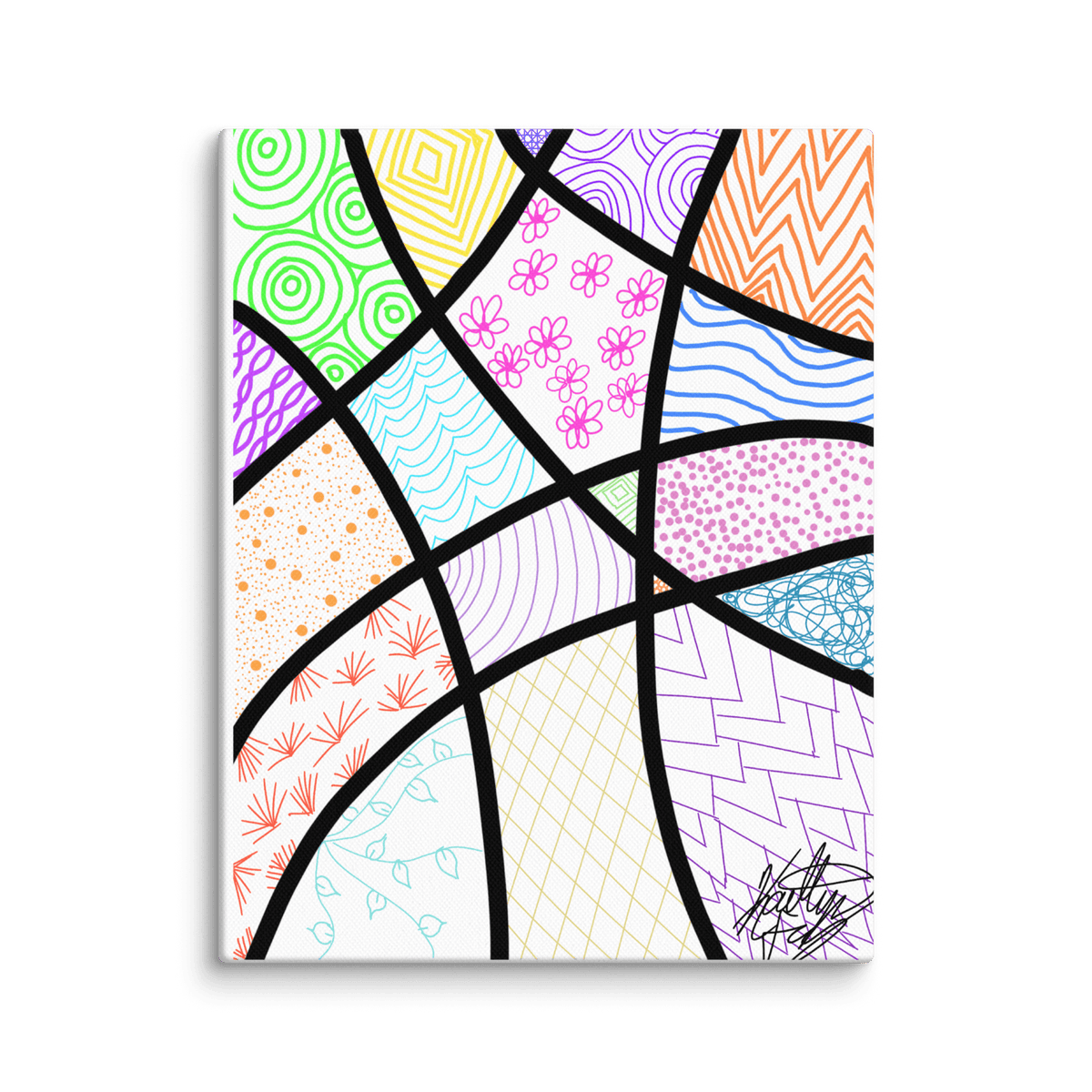 Organized Chaos Canvas - KolorsDesigns