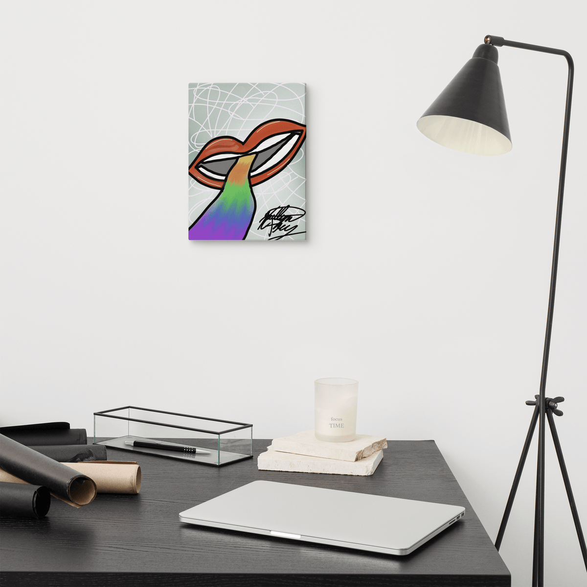 Rainbow Road Canvas - KolorsDesigns