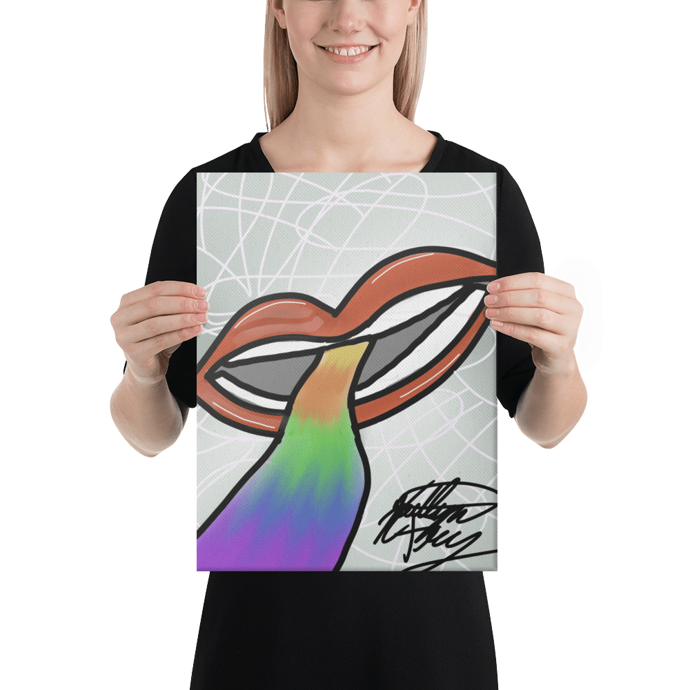 Rainbow Road Canvas - KolorsDesigns