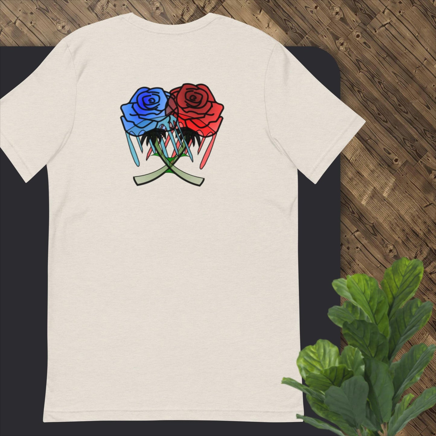 Rose Art Drip T-shirt - KolorsDesigns