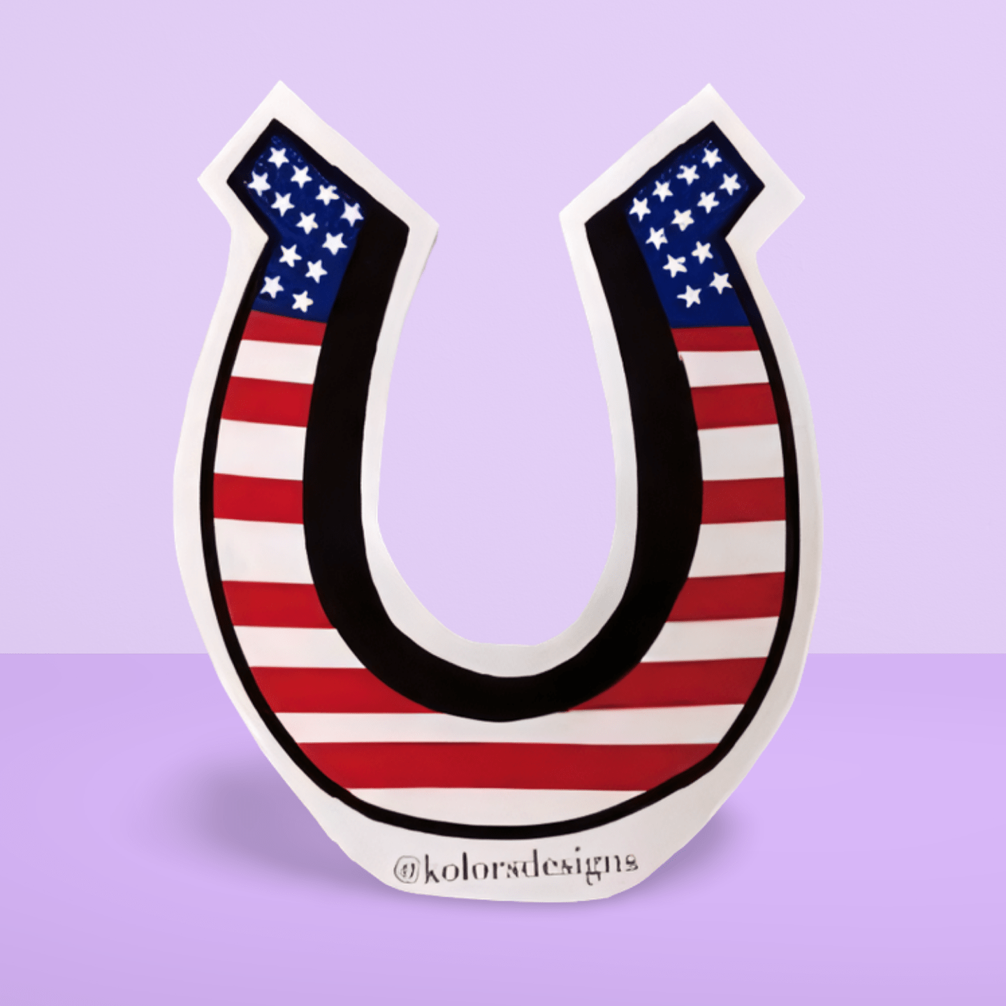 Small Horseshoe Sticker - KolorsDesigns