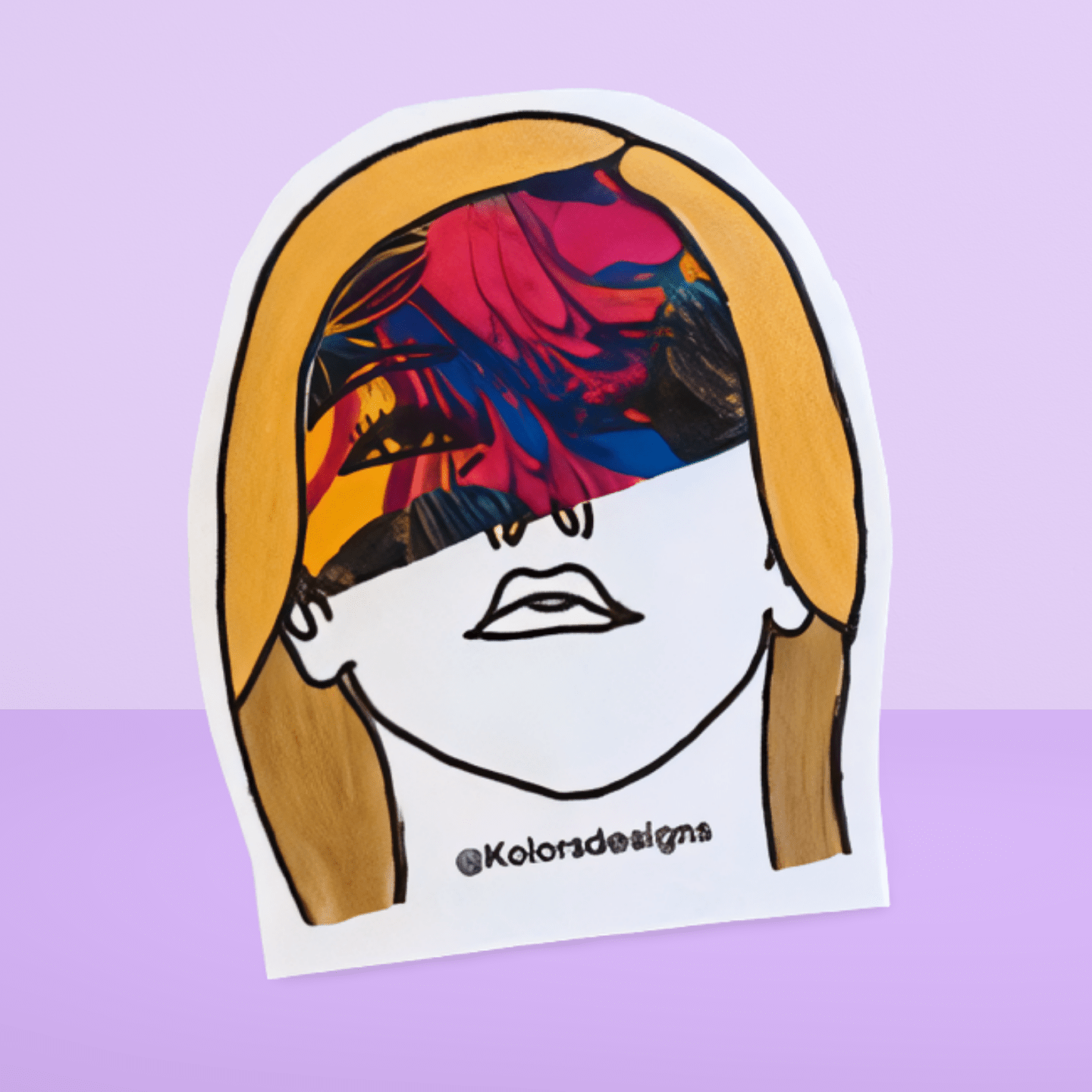Small Insane in the Brain Sticker - KolorsDesigns