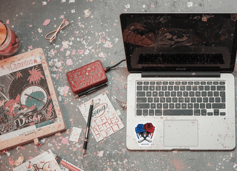 Small Rose Art Sticker - KolorsDesigns