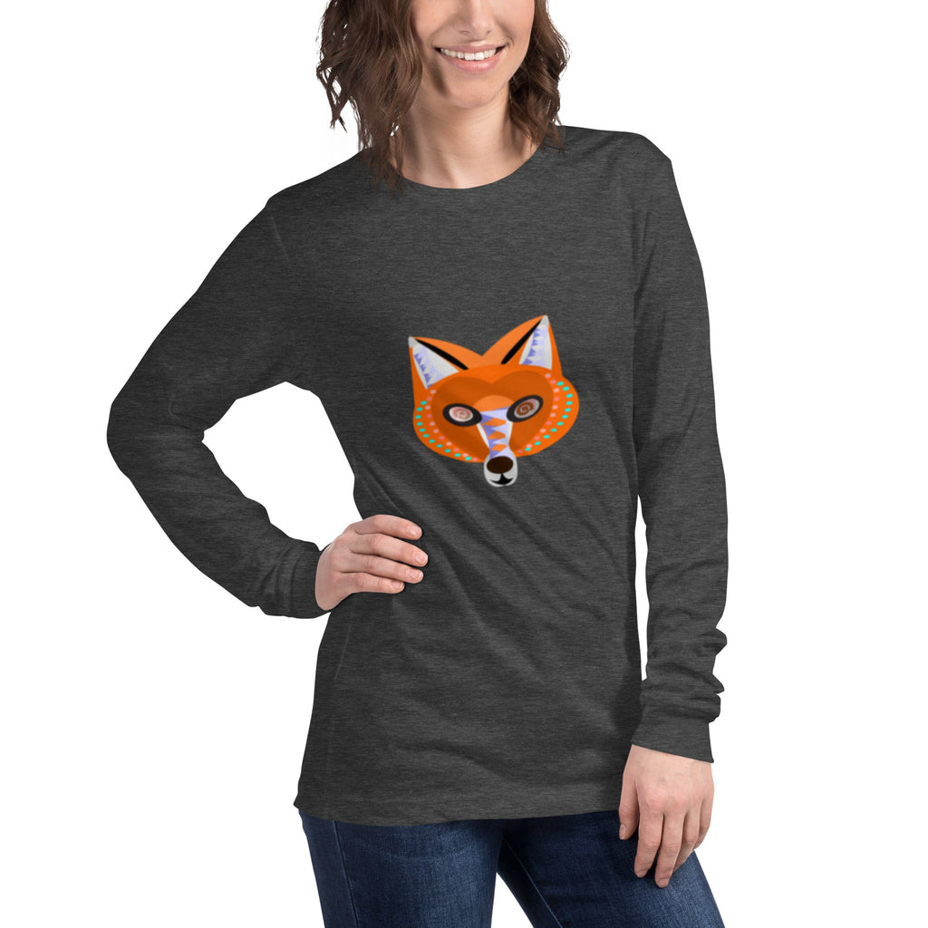 Unisex Fox Long Sleeve Tee - KolorsDesigns