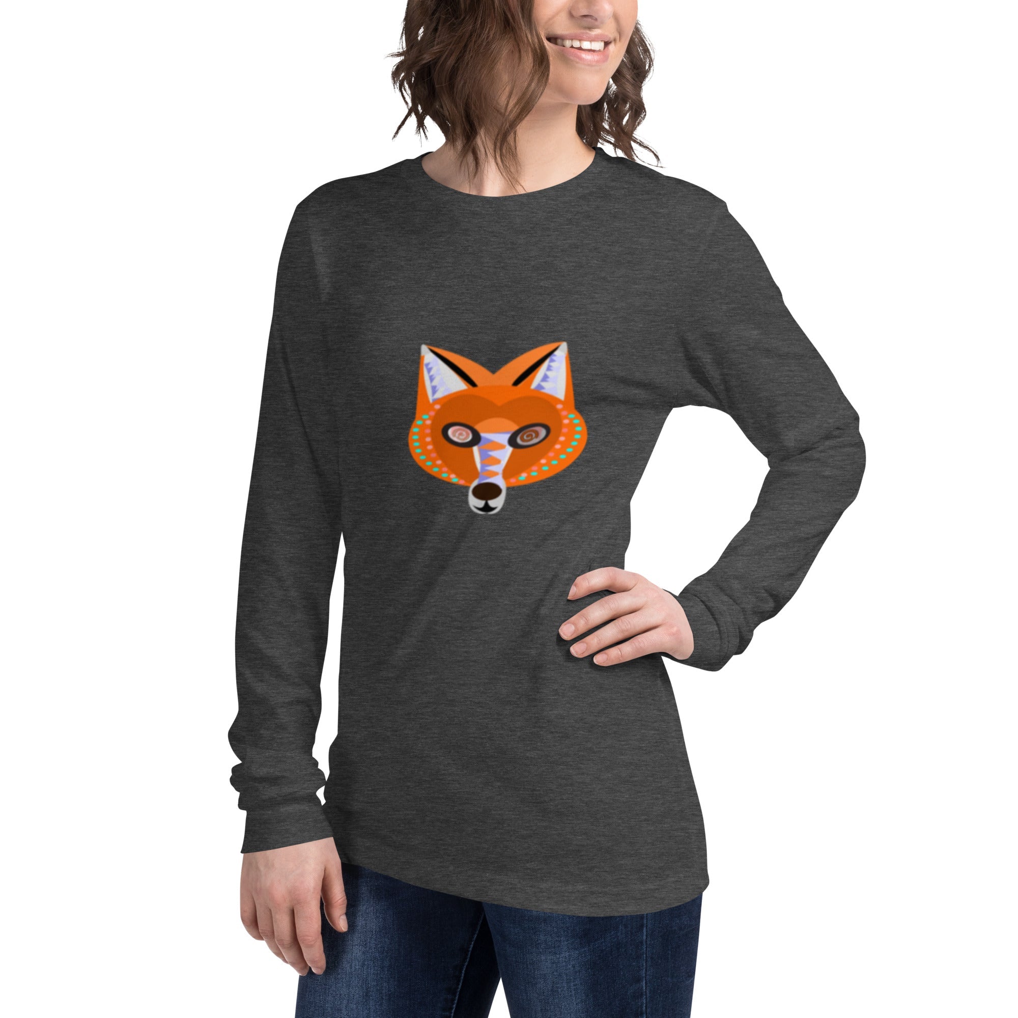 Unisex Fox Long Sleeve Tee - KolorsDesigns