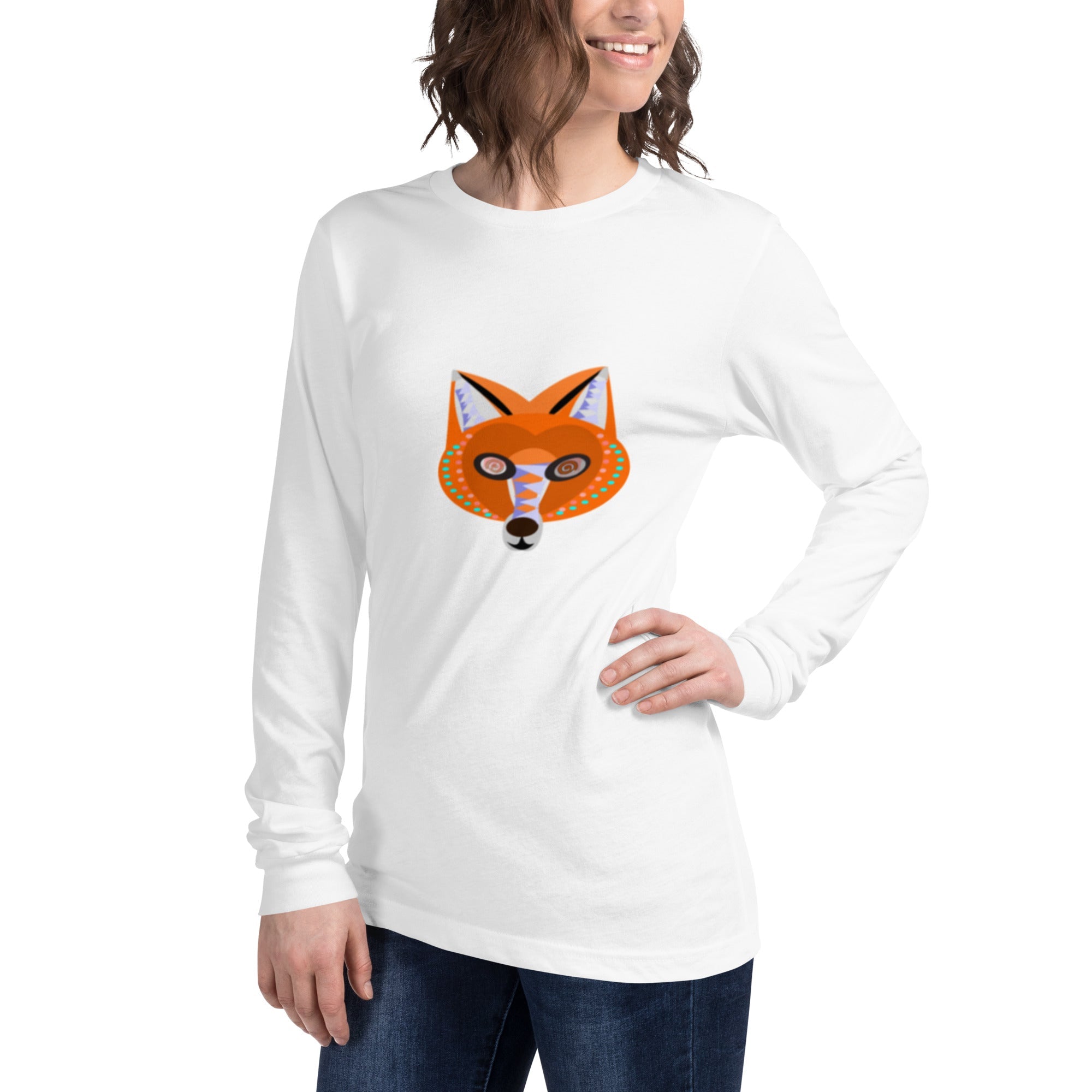 Unisex Fox Long Sleeve Tee - KolorsDesigns