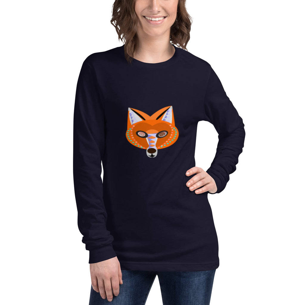 Unisex Fox Long Sleeve Tee - KolorsDesigns