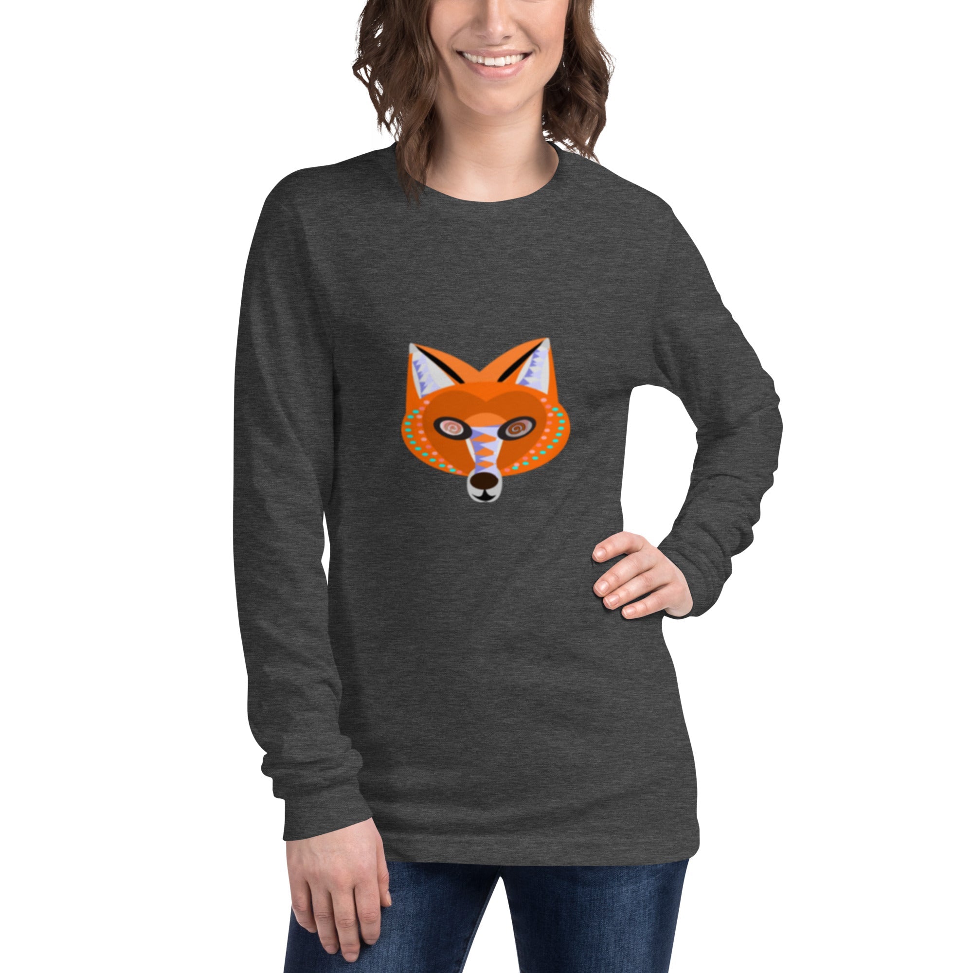 Unisex Fox Long Sleeve Tee - KolorsDesigns
