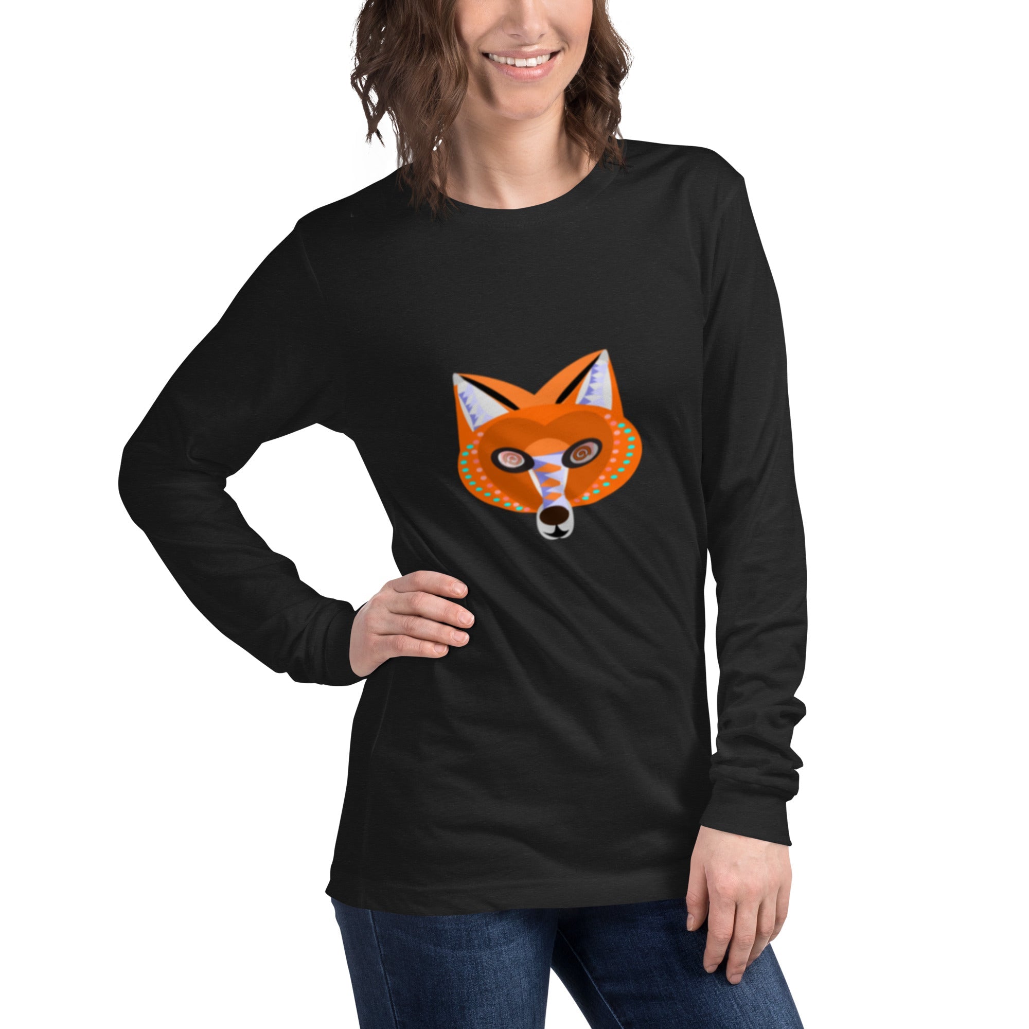Unisex Fox Long Sleeve Tee - KolorsDesigns