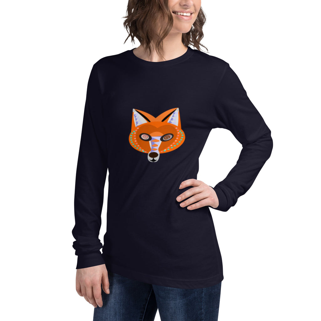 Unisex Fox Long Sleeve Tee - KolorsDesigns