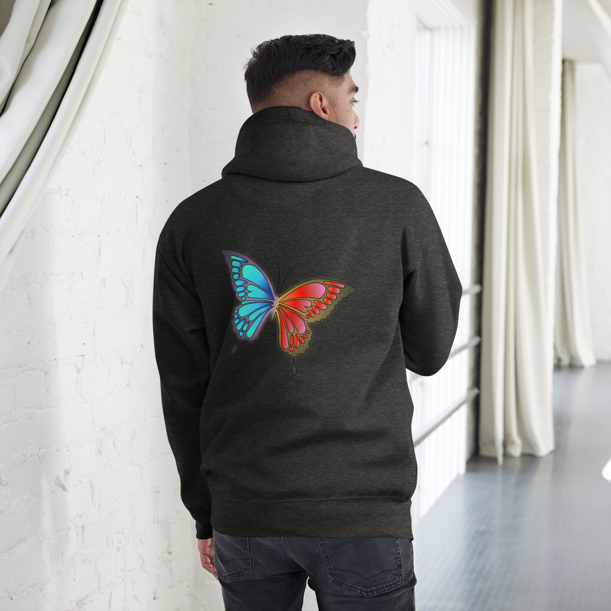 Unisex Graffiti Butterfly Hoodie - KolorsDesigns