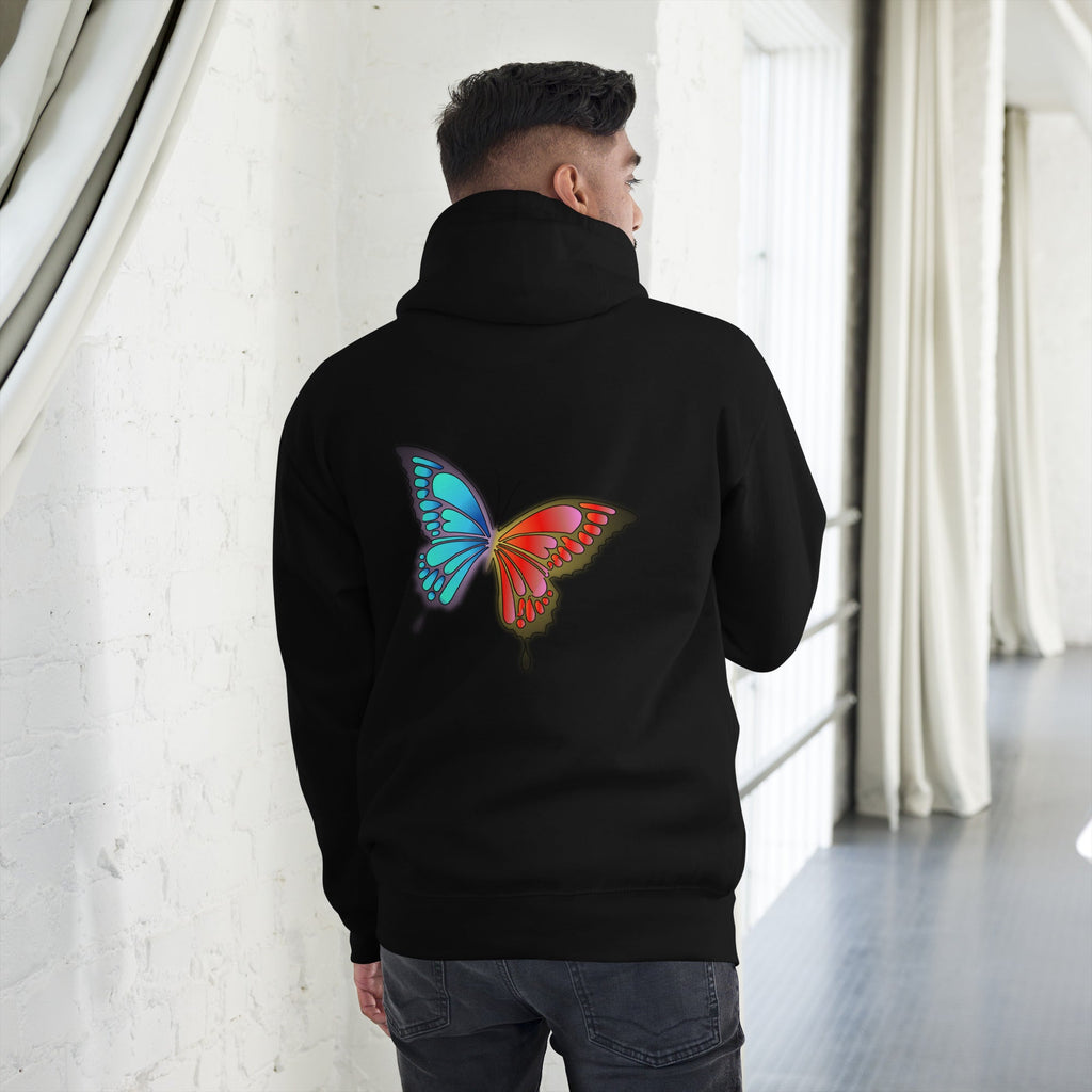 Unisex Graffiti Butterfly Hoodie - KolorsDesigns