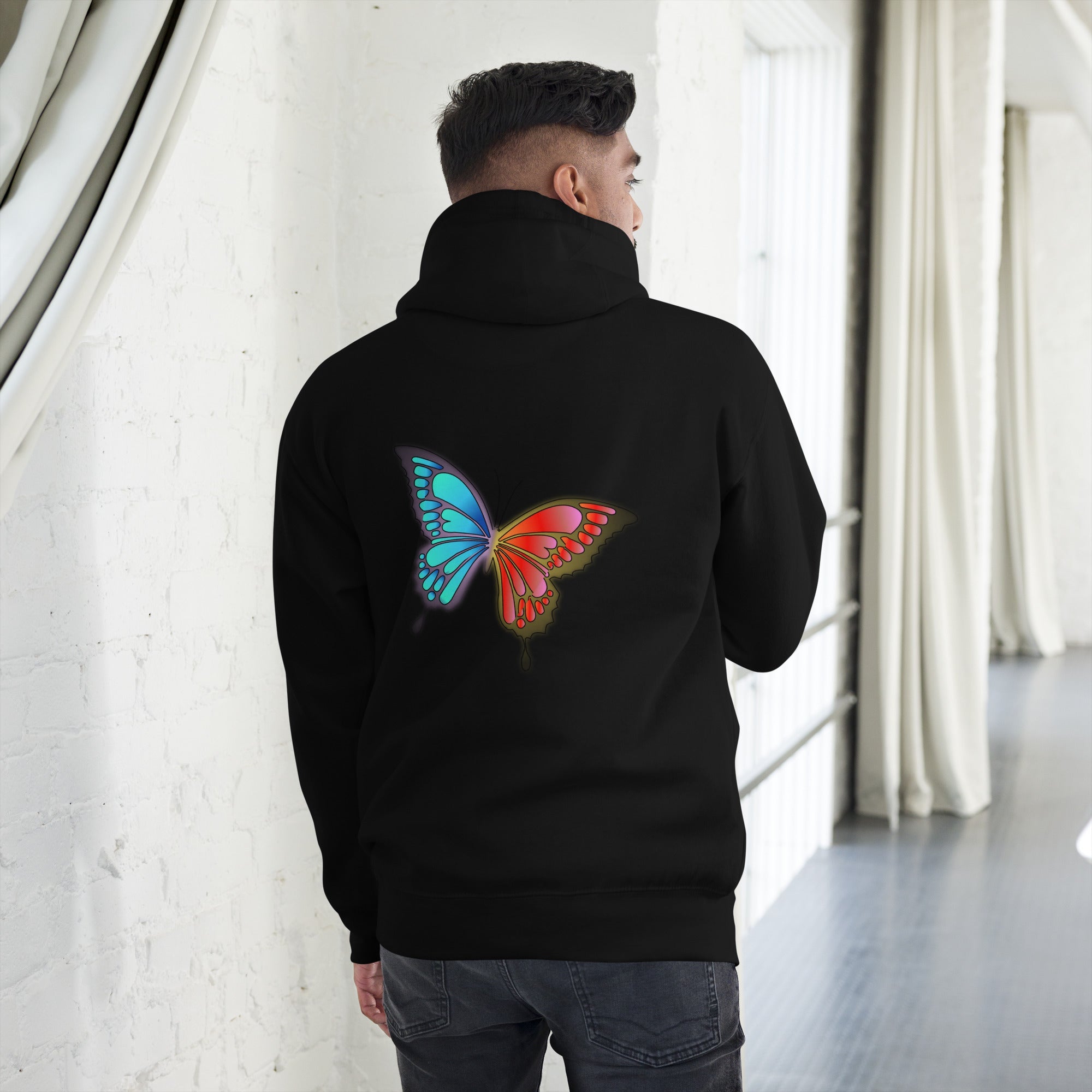 Unisex Graffiti Butterfly Hoodie - KolorsDesigns