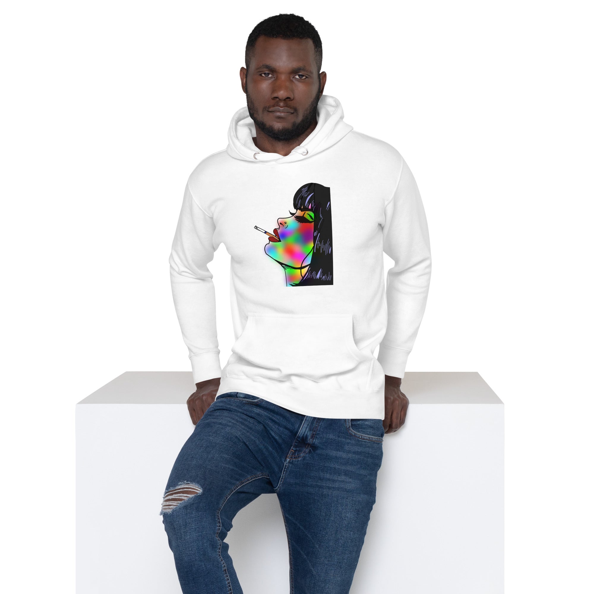 Unisex Graffiti Woman Hoodie - KolorsDesigns