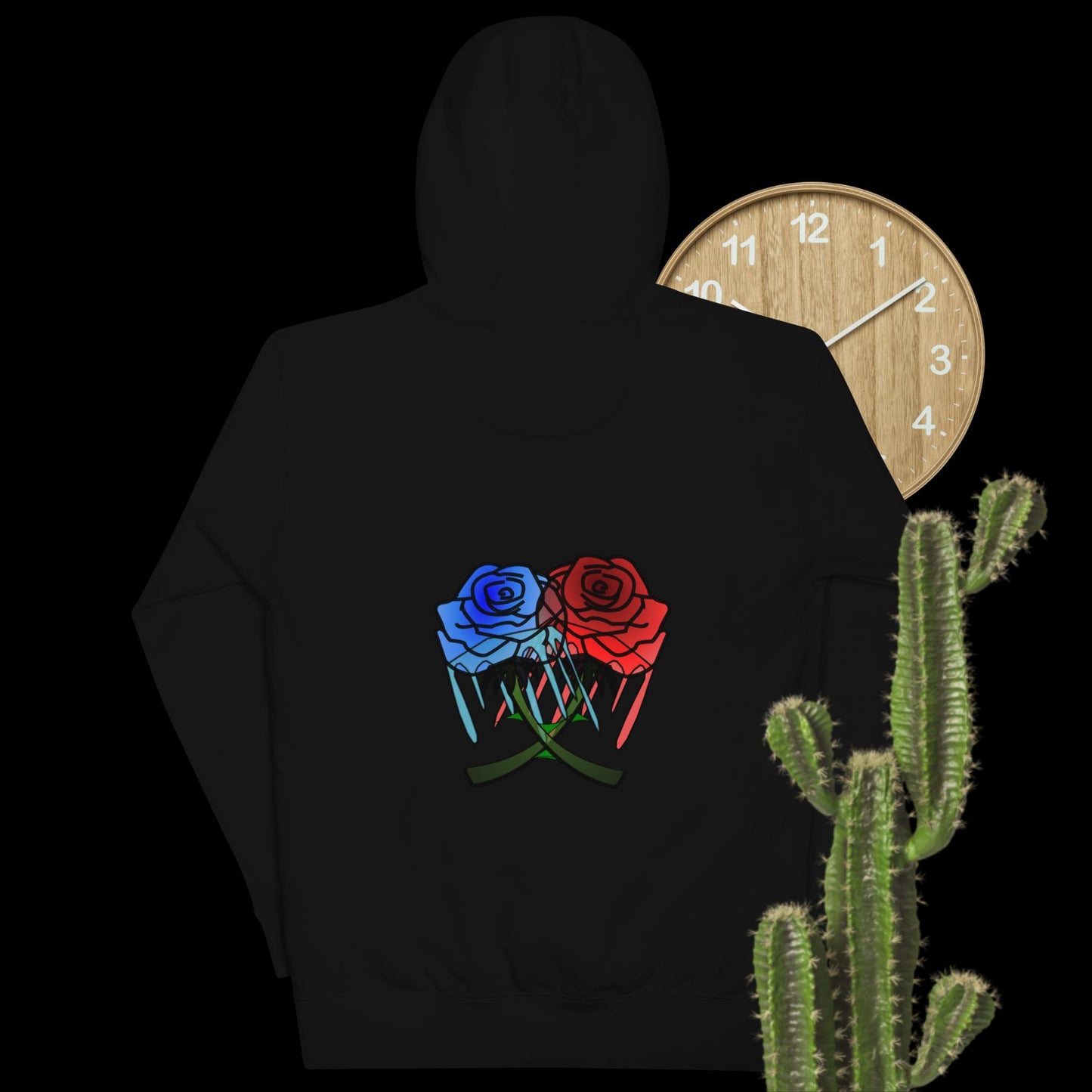 Rose Art Drip Hoodie