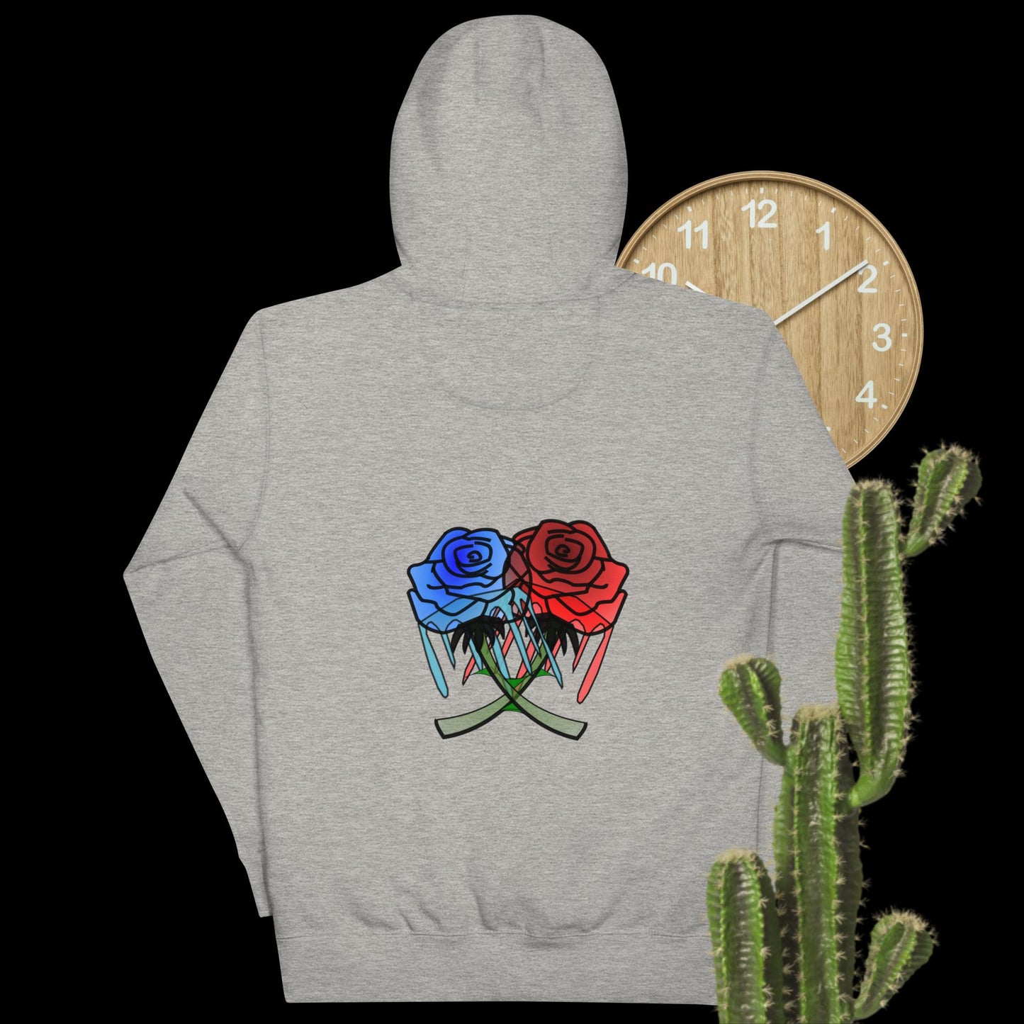 Rose Art Drip Hoodie