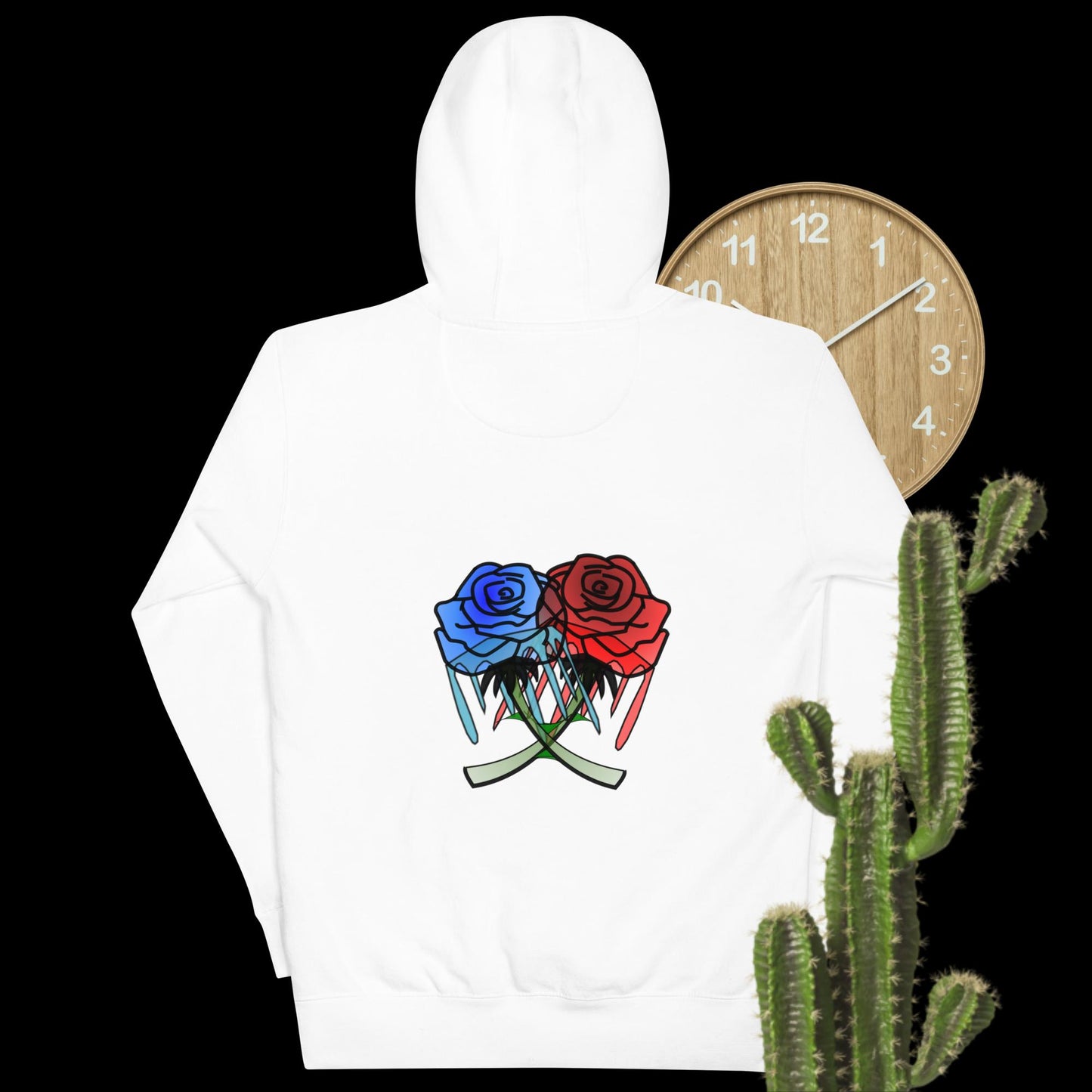 Rose Art Drip Hoodie