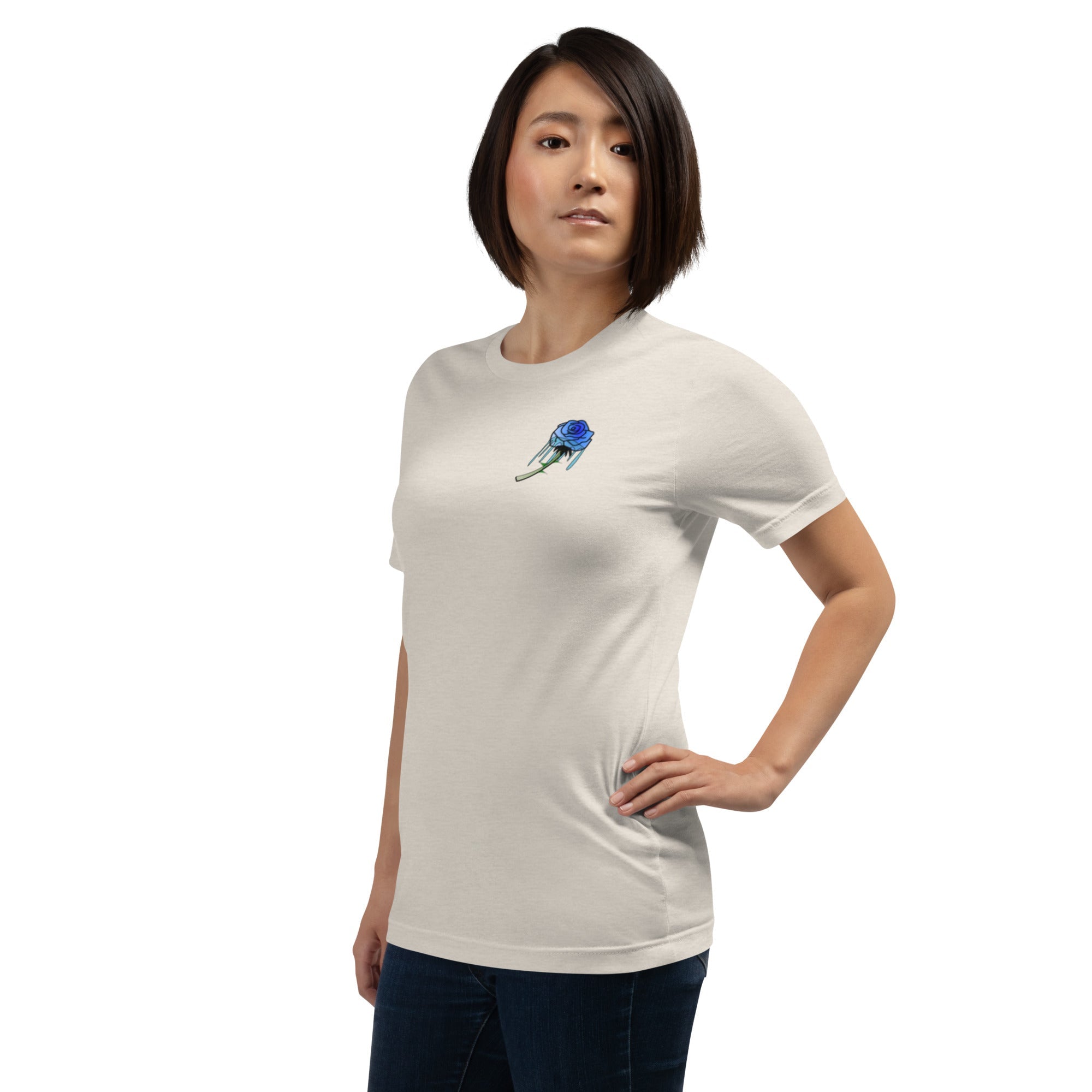 Unisex Rose Art Drip T-shirt - KolorsDesigns